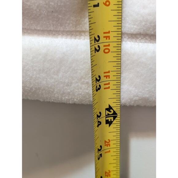 KIM ROGERS Women's Petite S Fleece White Winter Vest Casual Work Full Zip - Picture 6 of 6